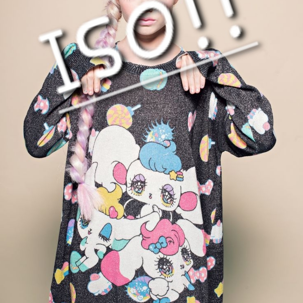 ISO! Japan L.A PeroPero Sparkles Sweater, Yurie Sekiya Designer